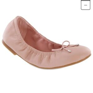 MIA Pink Ballet Flats with Bow Detail